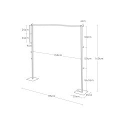 Yamazaki Klappbarer Wschestnder, wei