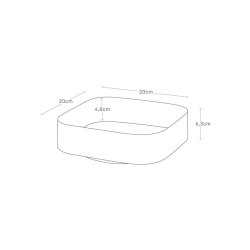 Yamazaki Drehbares Aufbewahrungstablett, wei