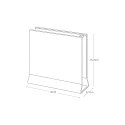 Yamazaki Laptopställ, vertikalt, svart
