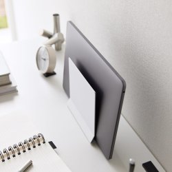 Yamazaki Laptop Stand, vertical, white