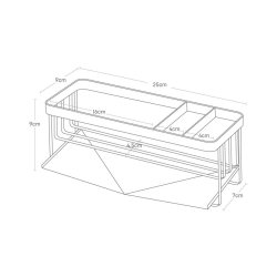 Yamazaki Dish Accessory Holder, black