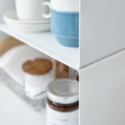 Yamazaki Stackable Kitchen Shelf, white