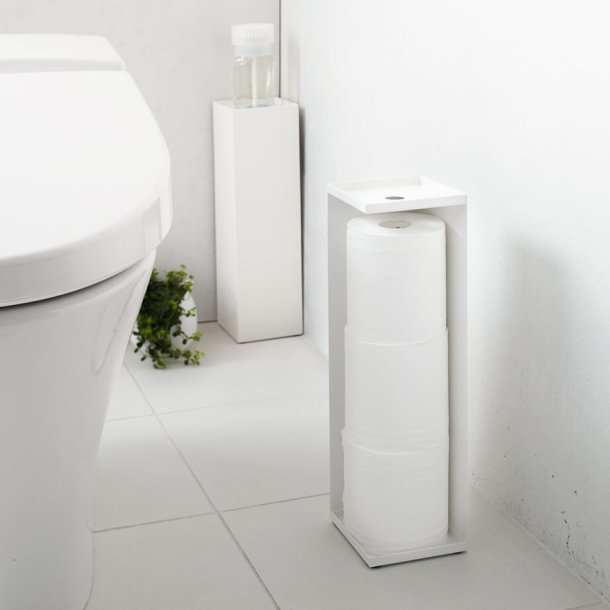 Yamazaki Toiletrulleholder til ekstra ruller, hvid