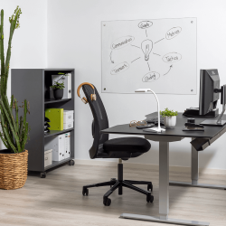 60 x 55 cm. Tydlig Whiteboard EJ MAGNETISK