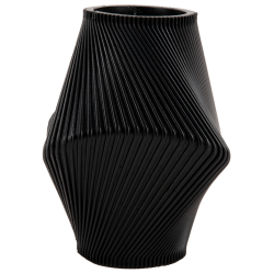Twist-Vase, schwarz