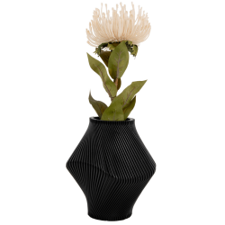 Twist-Vase, schwarz
