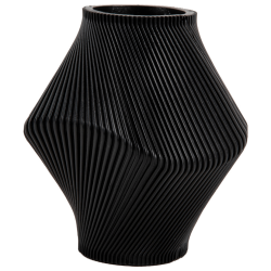 Twist-Vase, schwarz