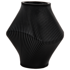 Twist-Vase, schwarz