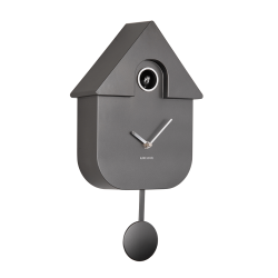 Kuckucksuhr, metallisch grau
