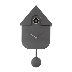 Kuckucksuhr, metallisch grau