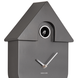 Kuckucksuhr, metallisch grau