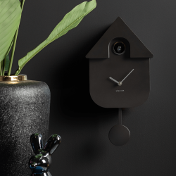 Kuckucksuhr, metallisch grau