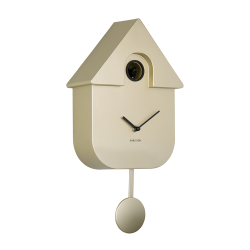 Kuckucksuhr, metallisch gold