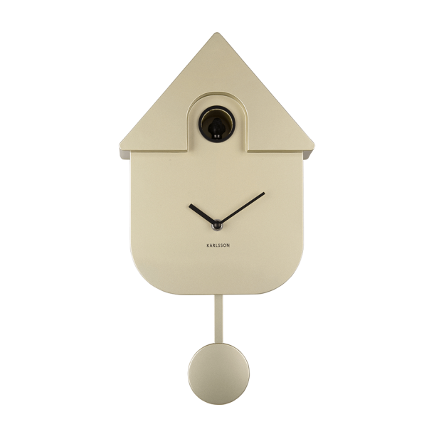 Cuckoo clock, metallic gold