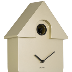 Kuckucksuhr, metallisch gold