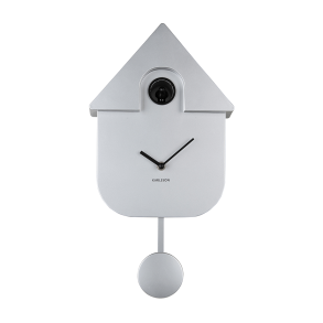 Kuckucksuhr, metallisch silber