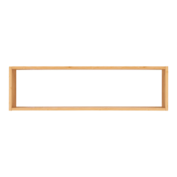 Bambus-Wandregal, 70 x 19,5 cm.