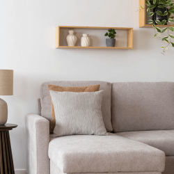 Bambus-Wandregal, 70 x 19,5 cm.