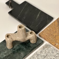 Cutting board, marble, brown, 39x23 cm