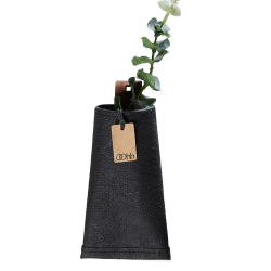 Hngende Tasche, hergestellt aus recyceltem Papier, klein, schwarz