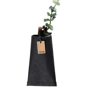 Hngende Tasche, hergestellt aus recyceltem Papier, klein, schwarz