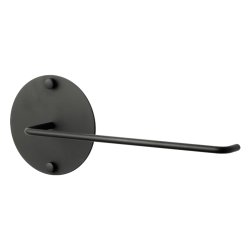 Wall-mounted kitchen roll holder, black