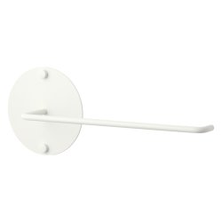 Wall-mounted kitchen roll holder, white