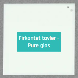 Firkantet glastavler PURE - tavledesigner